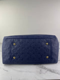 LOUIS VUITTON Celeste (Blue) Artsy MM Monogram Empreinte Leather Shoulder Bag
