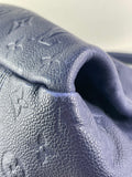 LOUIS VUITTON Celeste (Blue) Artsy MM Monogram Empreinte Leather Shoulder Bag