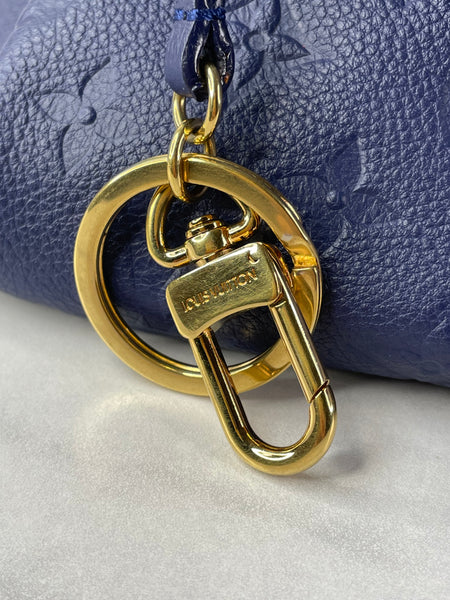 LOUIS VUITTON Celeste (Blue) Artsy MM Monogram Empreinte Leather Shoulder Bag