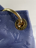 LOUIS VUITTON Celeste (Blue) Artsy MM Monogram Empreinte Leather Shoulder Bag