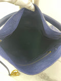 LOUIS VUITTON Celeste (Blue) Artsy MM Monogram Empreinte Leather Shoulder Bag