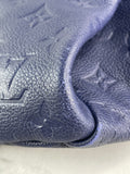 LOUIS VUITTON Celeste (Blue) Artsy MM Monogram Empreinte Leather Shoulder Bag