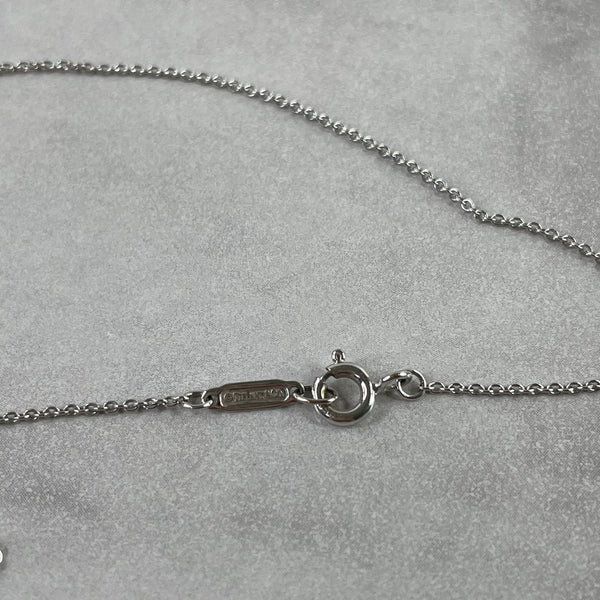 Tiffany Diamond Heart 18K White Gold Necklace