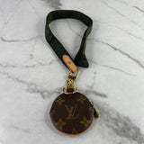 Louis Vuitton Kaki Green Monogram Multipochette Lanyard Key Holder