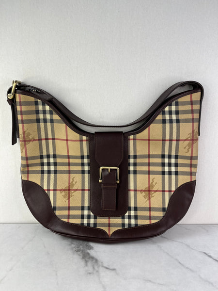 BURBERRY Haymarket Check Shoulder Bag