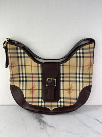 BURBERRY Haymarket Check Shoulder Bag