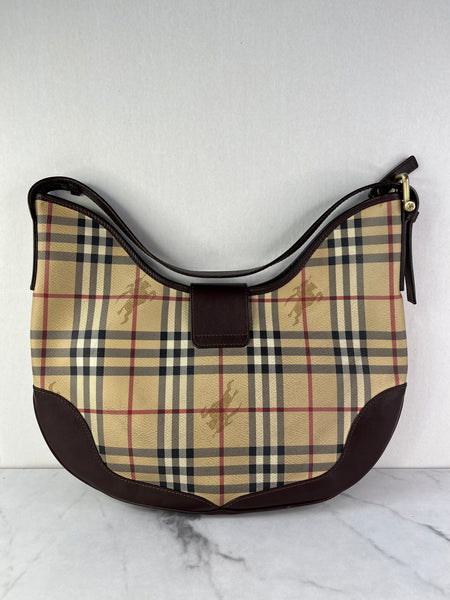 BURBERRY Haymarket Check Shoulder Bag