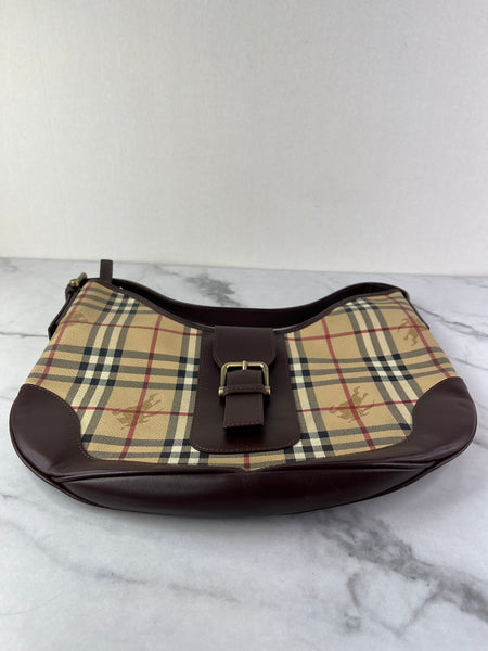 BURBERRY Haymarket Check Shoulder Bag
