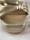 Badgley Mischka Alora Champagne Platform Sandals Size 8.5