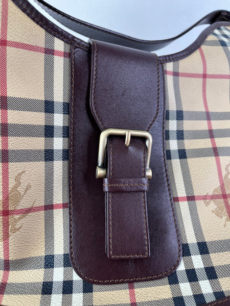 BURBERRY Haymarket Check Shoulder Bag