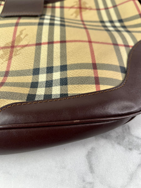BURBERRY Haymarket Check Shoulder Bag