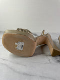 Badgley Mischka Alora Champagne Platform Sandals Size 8.5