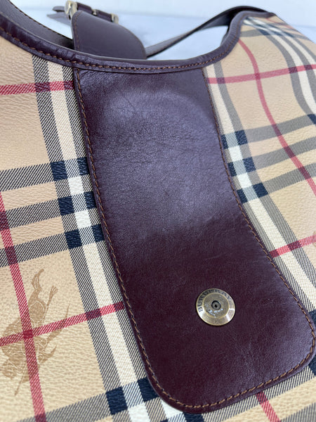 BURBERRY Haymarket Check Shoulder Bag
