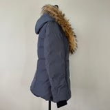 Mackage Carbon Grey ADALI down coat with natural fur Signature Mackage Collar Size Large