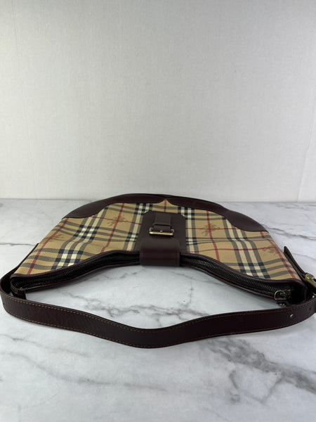 BURBERRY Haymarket Check Shoulder Bag