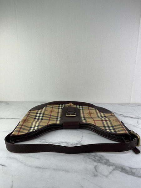 BURBERRY Haymarket Check Shoulder Bag