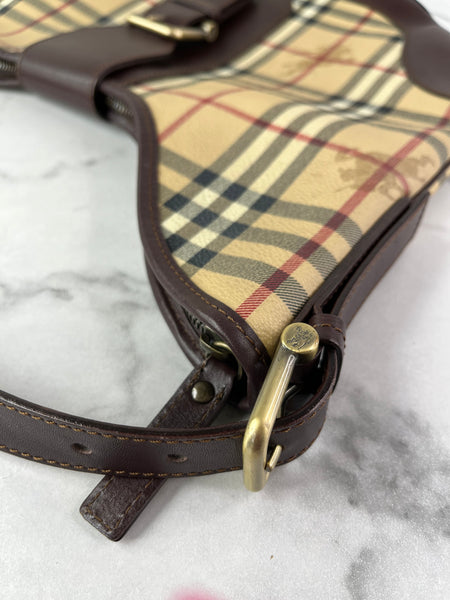 BURBERRY Haymarket Check Shoulder Bag