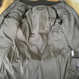 Mackage Carbon Grey ADALI down coat with natural fur Signature Mackage Collar Size Large