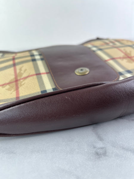 BURBERRY Haymarket Check Shoulder Bag