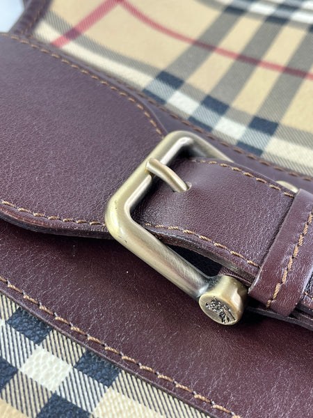 BURBERRY Haymarket Check Shoulder Bag