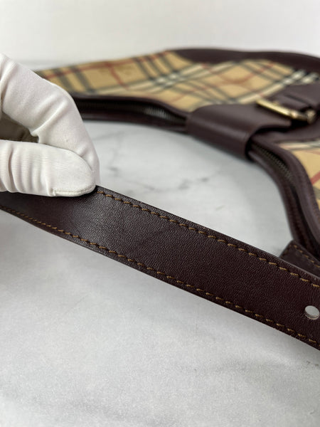 BURBERRY Haymarket Check Shoulder Bag