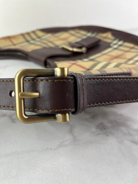BURBERRY Haymarket Check Shoulder Bag