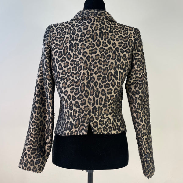 Smythe Leopard Print Anytime Blazer Size US 6