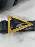 BOTTEGA VENETA Black Lambskin Padded Cassette Crossbody/Shoulder Bag