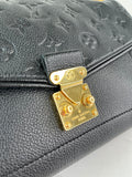 LOUIS VUITTON Black Empreinte St Germain PM Shoulder/Crossbody Bag