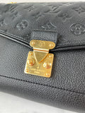 LOUIS VUITTON Black Empreinte St Germain PM Shoulder/Crossbody Bag