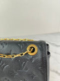 LOUIS VUITTON Black Empreinte St Germain PM Shoulder/Crossbody Bag