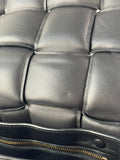 BOTTEGA VENETA Black Lambskin Padded Cassette Crossbody/Shoulder Bag
