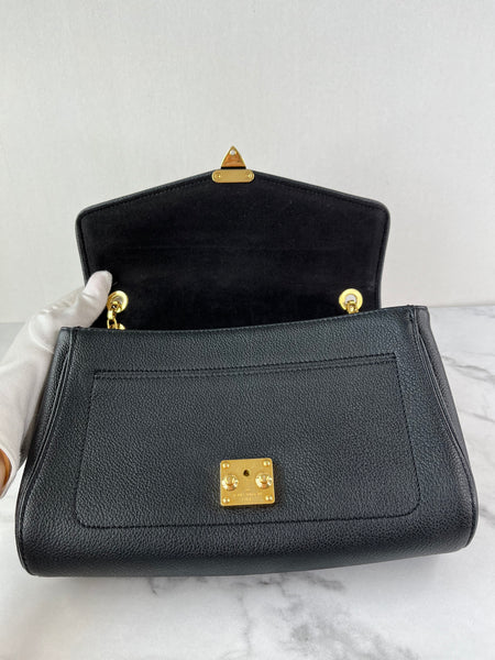 LOUIS VUITTON Black Empreinte St Germain PM Shoulder/Crossbody Bag