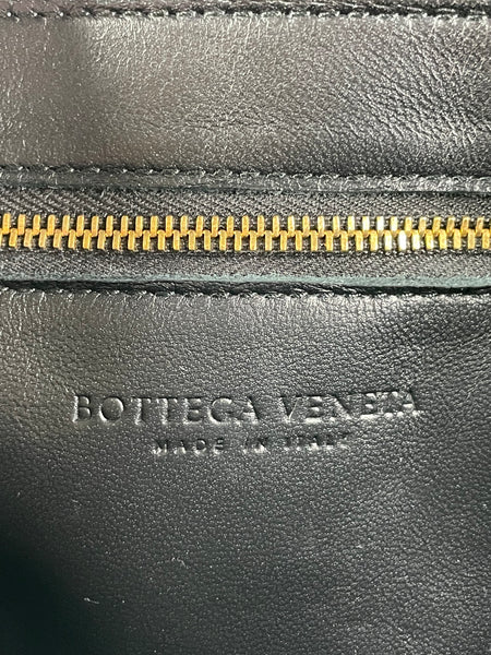 BOTTEGA VENETA Black Lambskin Padded Cassette Crossbody/Shoulder Bag
