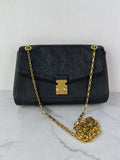 LOUIS VUITTON Black Empreinte St Germain PM Shoulder/Crossbody Bag