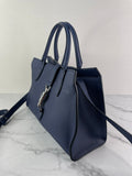 GUCCI Blue Marine Soft Calfskin Small Jackie Top Handle Shoulder/Crossbody Bag