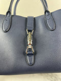 GUCCI Blue Marine Soft Calfskin Small Jackie Top Handle Shoulder/Crossbody Bag