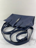 GUCCI Blue Marine Soft Calfskin Small Jackie Top Handle Shoulder/Crossbody Bag