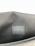 LOUIS VUITTON Unisex Black Damier Infini Leather District PM Messenger Crossbody/Shoulder Bag