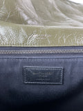 SAINT LAURENT Military Olive Crinkled Lambskin Matelasse Monogram Medium Niki Chain Shoulder/Crossbody Bag