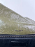 SAINT LAURENT Military Olive Crinkled Lambskin Matelasse Monogram Medium Niki Chain Shoulder/Crossbody Bag