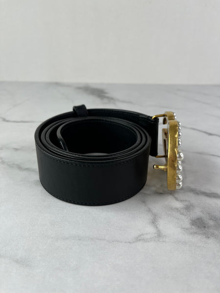 GUCCI GG Marmont Pearl Belt Size 85/34
