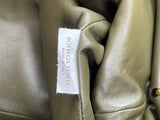 BOTTEGA VENETA Kaki Fondent Smooth Butter Calf The Pouch Oversized Clutch