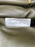BOTTEGA VENETA Kaki Fondent Smooth Butter Calf The Pouch Oversized Clutch