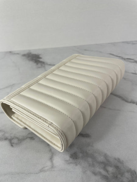 GUCCI White GG MARMONT WALLET ON CHAIN Crossbody/Shoulder Bag