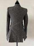 SMYTHE BLACK/METALLIC GOLD PEAKED LAPEL BLAZER Size 4