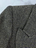 SMYTHE BLACK/METALLIC GOLD PEAKED LAPEL BLAZER Size 4