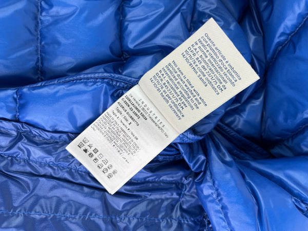 Moncler Men’s Blue Acorus Short Down Jacket Size 2 (Medium)