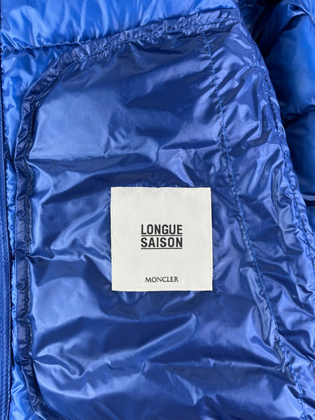 Moncler Men’s Blue Acorus Short Down Jacket Size 2 (Medium)
