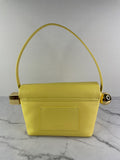 JACQUEMUS Light Yellow Le Rond Carré leather shoulder bag